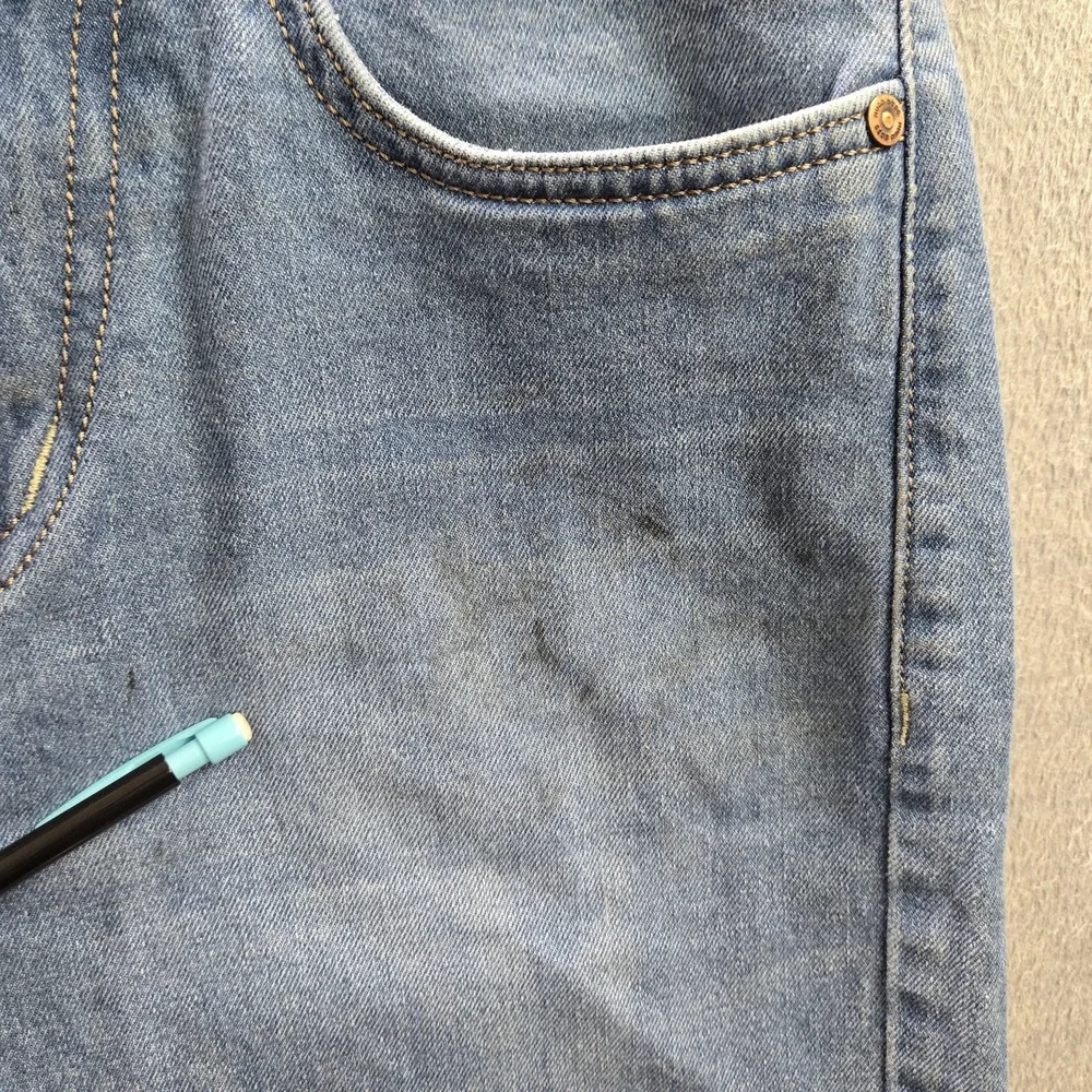 Hugo Boss Men Jeans 30 Blue Denim Embroidered Slim 30